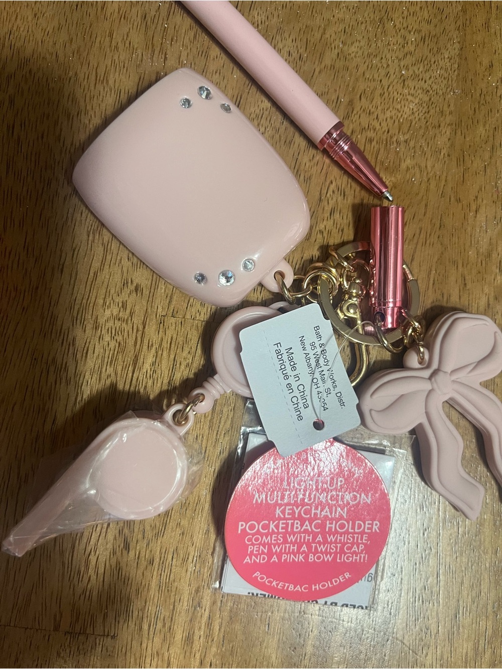 Bath & Body Works Light-Up Multi-Function Keychain in Soft Pink - Picture 2 of 5